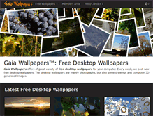 Tablet Screenshot of gaiawallpapers.com
